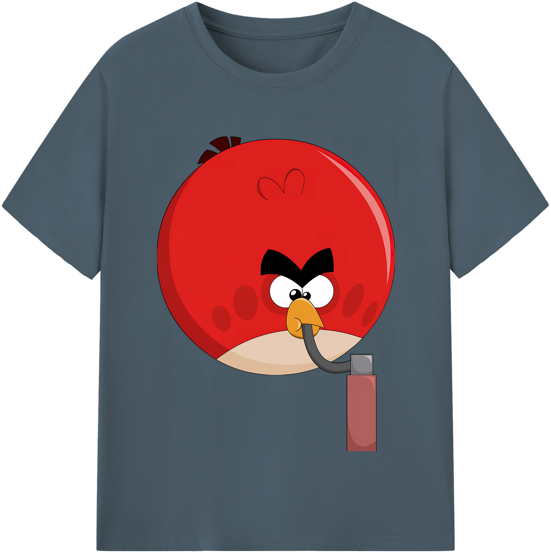（画像用） Angry Birds アングリーバード 綿100％半袖Tシャツ（フロントプリント）